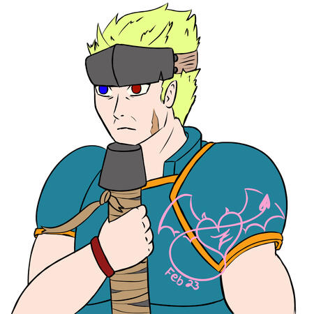 Redguy (Character Art, Sketch, Bust)